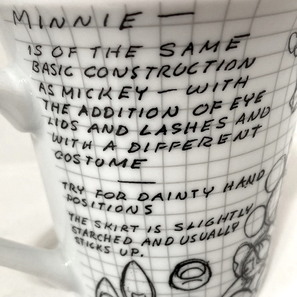 MINNIE MOUSE Sketch Book Disney Mug with Biscotti and Godiva Chocolates Gift Set - Picture 9 of 12